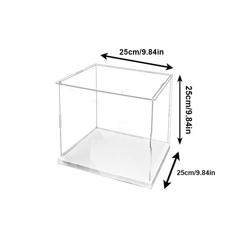Acrylic Display Case with Door Collectibles Assemble Showcase Display Action Figures Toys Storage Organizing Desktop Storage Home Storage