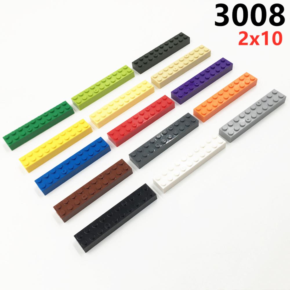 10pcs/lot MOC Parts 3006 Brick 2x10 Compatible Figures Bricks DIY Assmble Building Blocks Particle Kid Puzzle Brain Toys Gift