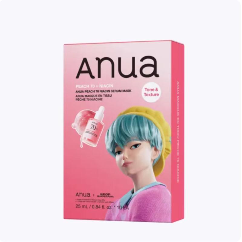 Anua KPDH Персиковая 70 Ниацинамидная Эссенс-маска 10 шт.