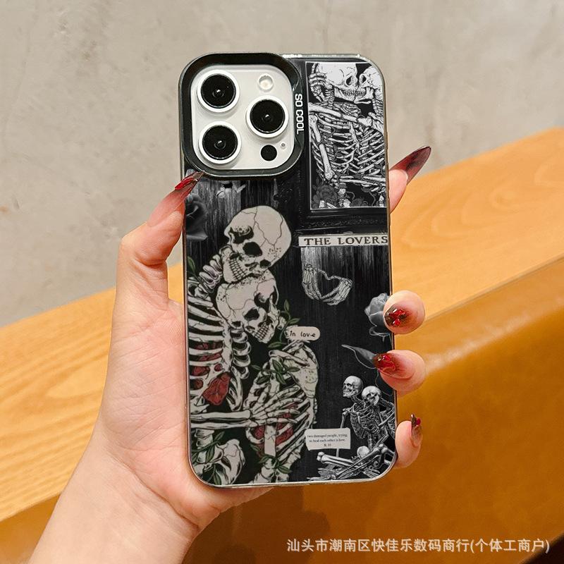 Креативный мультяшный чехол для iPhone 16PROMAX, простой чехол для iPhone 14PLUS, 13PRO, противоударный чехол для мобильного телефона 11/12, X/XS