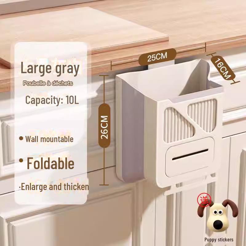Многофункциональный складной кухонный шкаф для мусора с большим отверстием