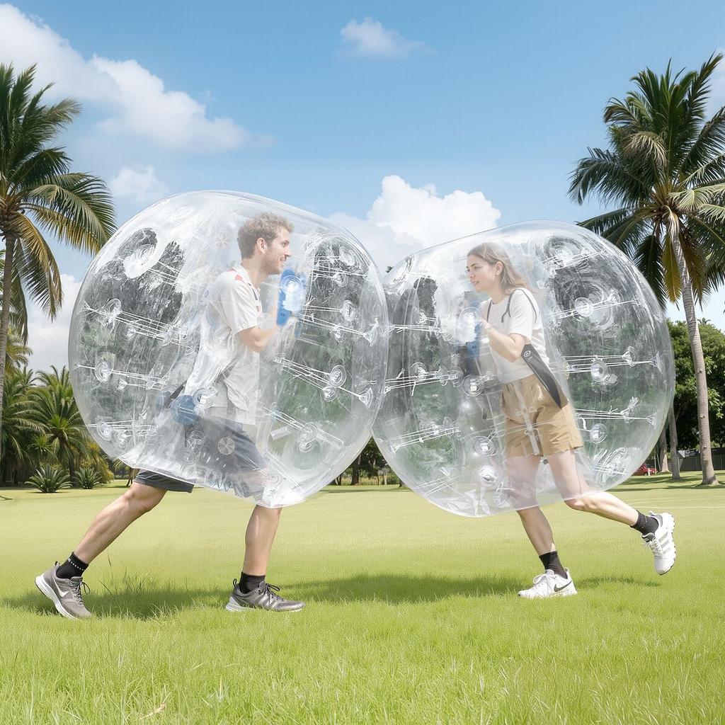 Inflatable Bumper Ball 1-Pack, 5FT/1.5M Body Sumo Zorb Balls for Teen & Adult, 0.8mm Thick PVC Human Hamster Bubble Balls for Outdoor Team Gaming
