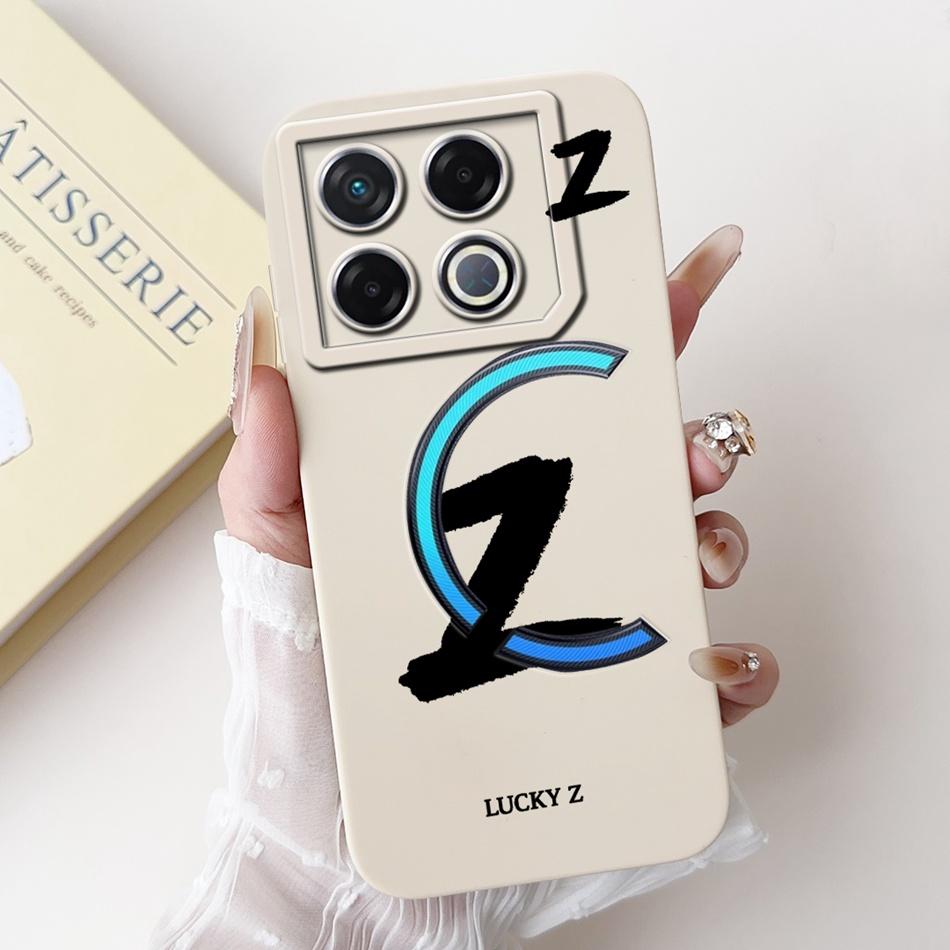 Для Infinix GT 20 Pro X6871 Чехол для телефона с счастливой начальной буквой Для Infinix GT20 Pro 5G Мягкие силиконовые противоударные чехлы