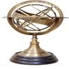 Zodiac Armillary Brass Sphere Globe Display 30.48 Cm Wooden Base