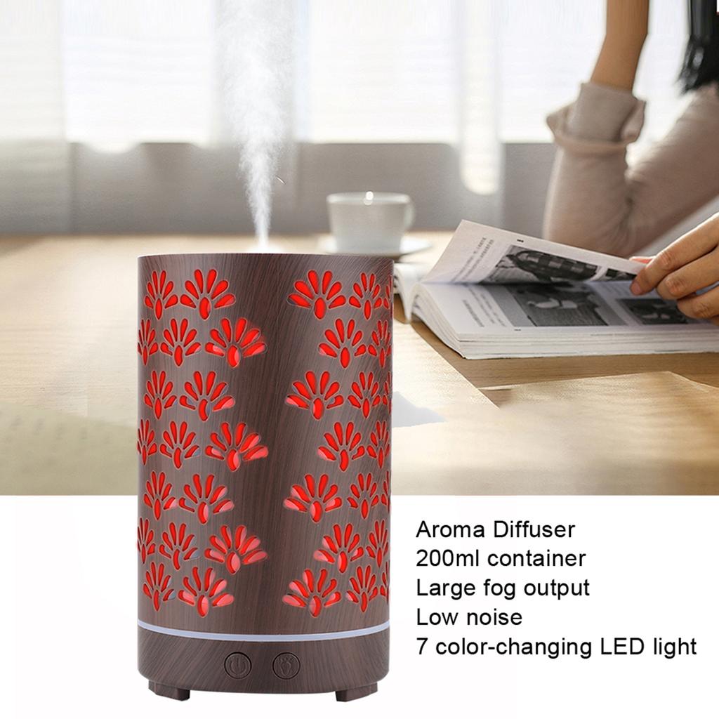 Ультразвуковой увлажнитель воздуха, аромадиффузор, ароматерапевтический увлажнитель воздуха с ночником 110~240 В США