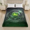 john deere Print Flannel Blanket Cozy Lightweight Plush Throw Blanket For Bed Sofa Household Use