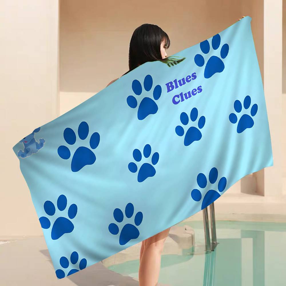 Blue Clues Big Microfiber Beach Towels Quick Dry Towel Sand Beach Towels Pool Towel for Travel Swim Pool Yoga