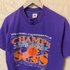Vintage Phoenix Suns 1993 Western Conference Champions Graphic Purple Cotton T Shirt Size Large