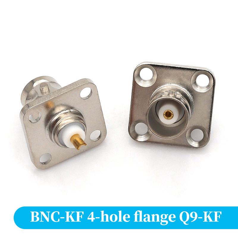 BNC Female Solder Connector 50 Ohm Q9 BNC‑50KY Chassis Panel Mount Coaxial Cable Soldering Accessory
