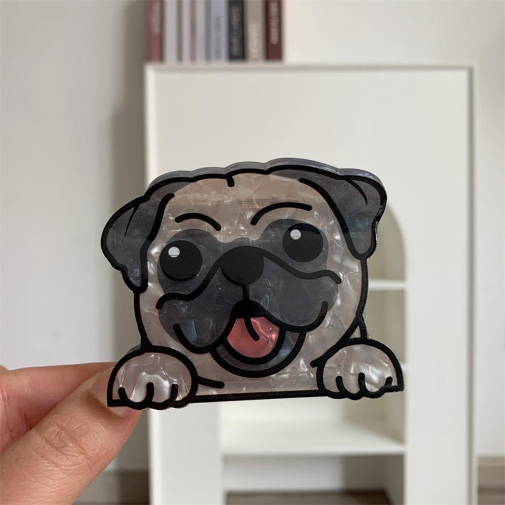 Korean Style Cartoon Dog Hair Claw Acrylic Small Shark Clip Kawaii Hair Clip  Headdress