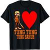 Смешная футболка I Heart Tung Tung Tung Sahur для мужчин и женщин