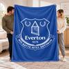 Flannel Fleece Blanket with Everton Design, Soft Lightweight Throw for Bed Sofa Travel