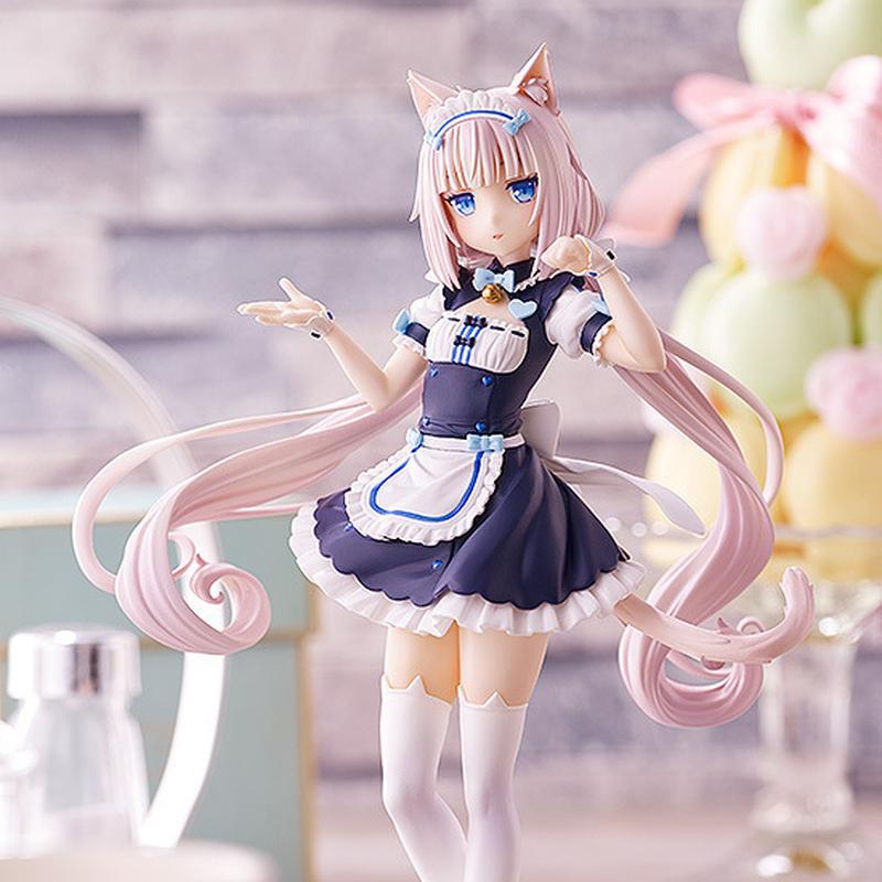Фигурка Chocola Vanilla из Nekopara Милая Кошка-Горничная Персонажи Аниме Модели Кавайная Статуэтка для Гаража Настольные Украшения Подарок Для Фаната Аниме
