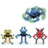 Luminous Fingertip Gyroscope with Versatile Mechanical Face Toy Octopus Robot, Luminous Finger Rotation Decompression