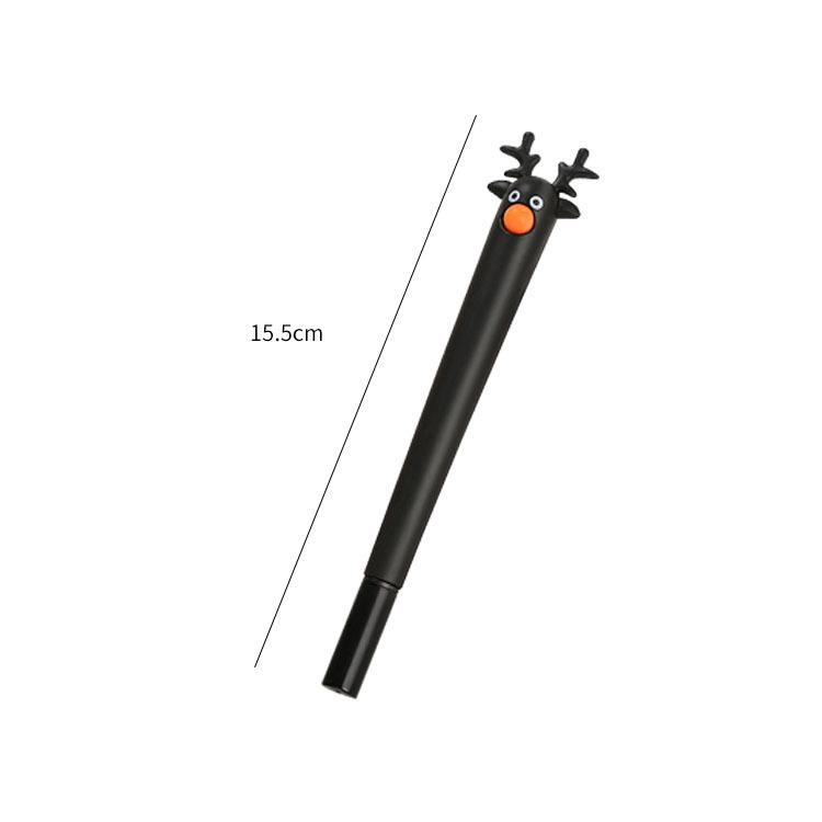 Cute Reindeer Cartoon Pen - Water-Based Stationery for Christmas, Gifts, and Prizes