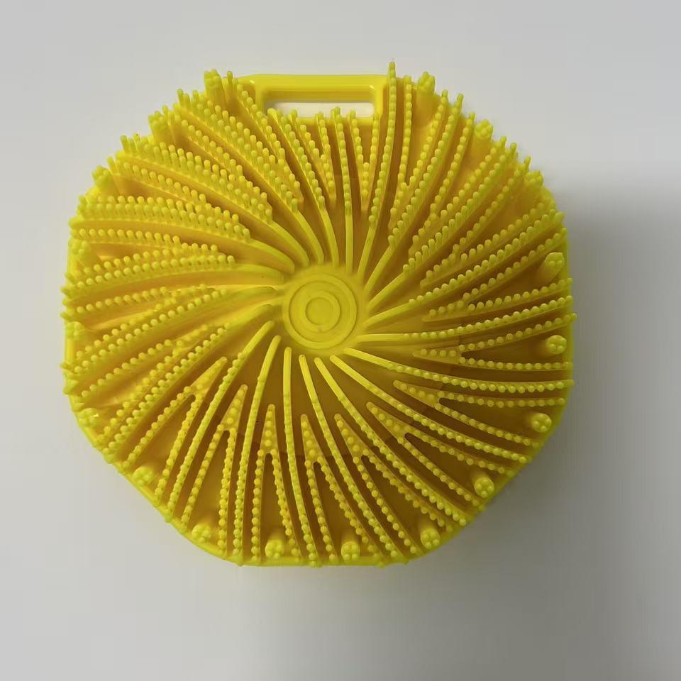 Hexagonal Silicone Bath Brush - Portable Back Scrubber