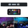 1Set LED Car Atmosphere Light Wireless Roof Star Light Multiple Modes RGB 5 Modes Interior Decorative Ambient Light Automotive Reading Lamp W/ Remote
