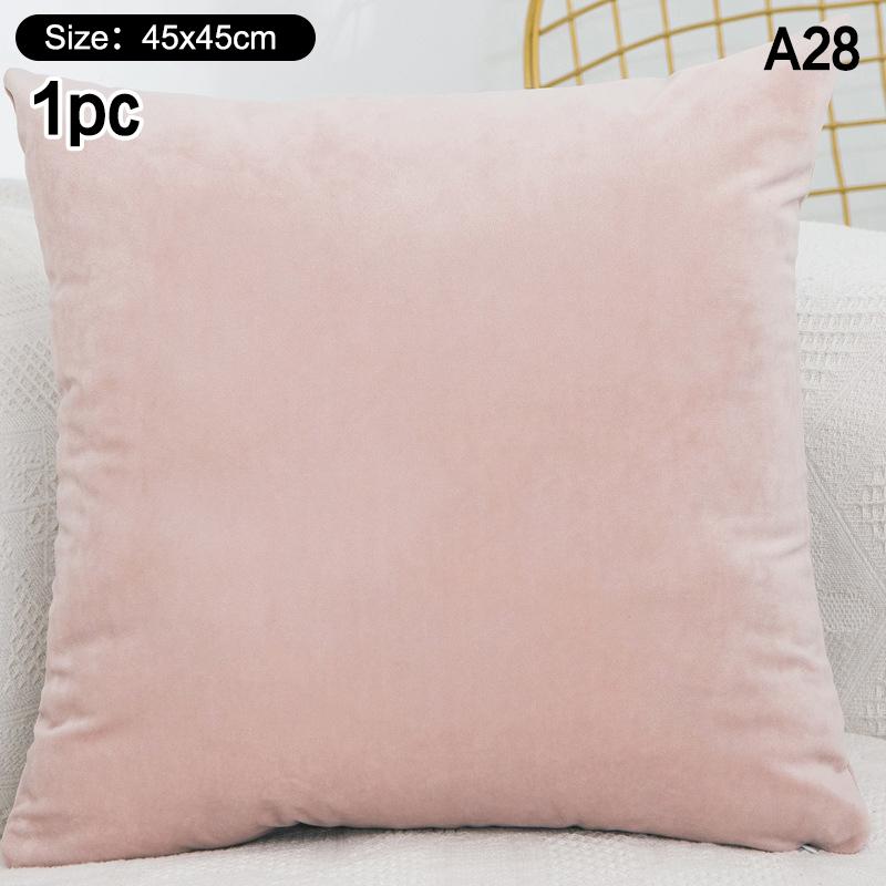 High-Quality 45*45CM Plush Pillow Case with Padded Layer for Cozy Home Decor