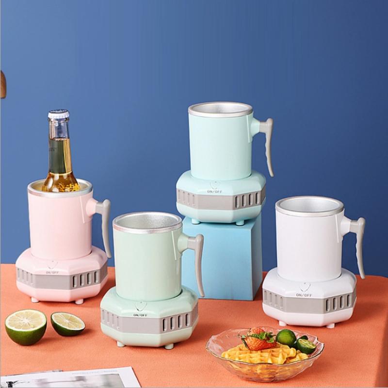 Портативная охлаждающая чашка для быстрого охлаждения, мини-нагревательная чашка, 110 В/220 В, ледяной охладитель, нагреватель, подходит для домашнего офиса, горячие и холодные варианты