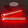 Pair Dynamic LED Rear Bumper Reflector Light Car Driving Brake Fog Trim Molding Tail Lamp For Nissan Patrol