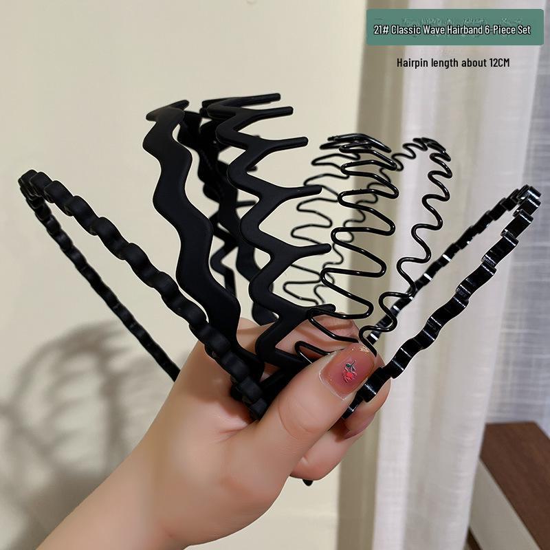 Женский нескользящий обруч для волос цвета молочного кофе: Универсальная повязка на голову и зажим для фиксации в дороге