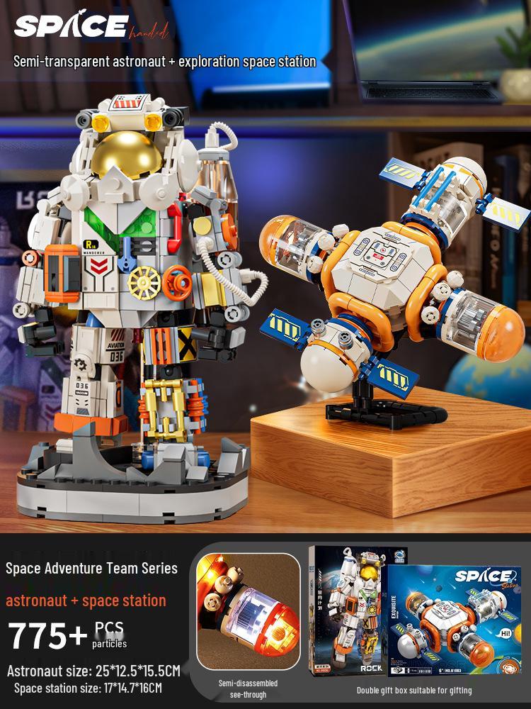 Space Capsule Building Blocks Toy – Educational Gift for Kids Aged 6 to 12, Perfect for Birthday