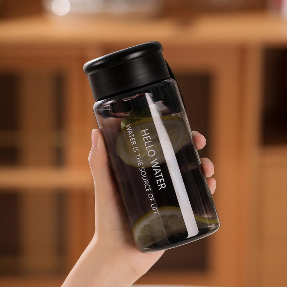 with Tea Strainer Sports Water Cup Transparent Carrying Rope Water Bottle Portable Water Cup
