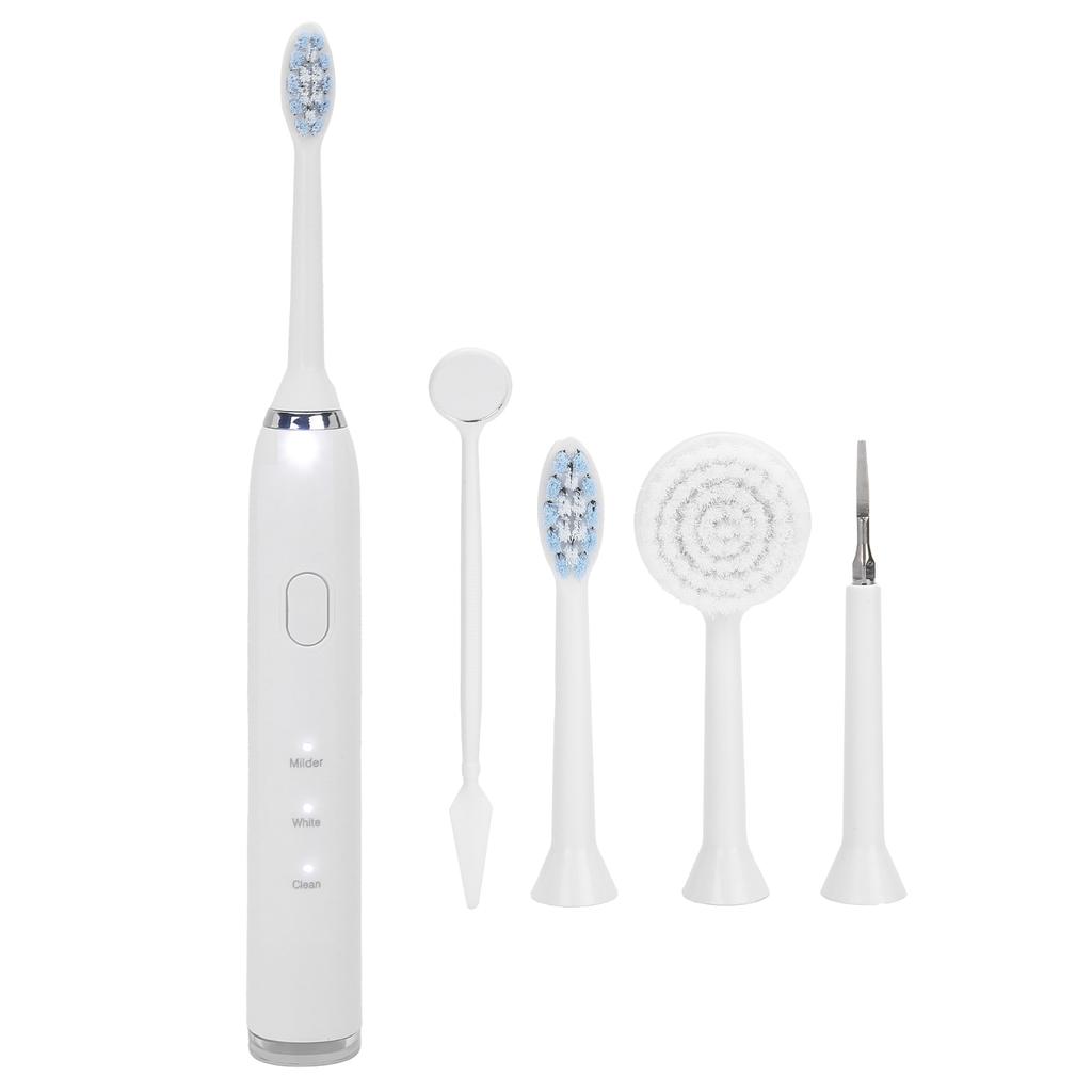 Многофункциональный ирригатор для полости рта с щеточкой для лица и зеркалом для полости рта, устройство для чистки зубов, белый цвет