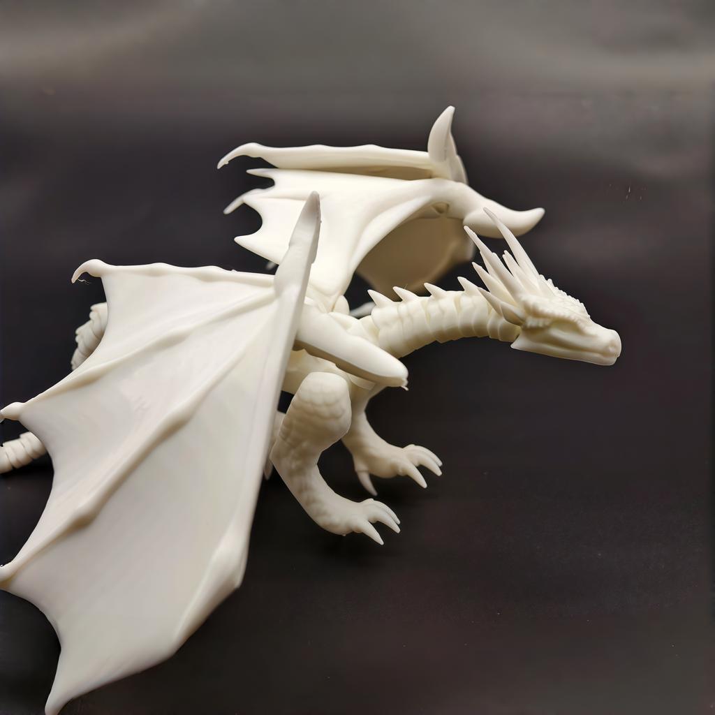 3D Printed Prank Toy Flying Dragon from a University, Toy Ornament, Wings Can Be Spread Out, Extra Large Size