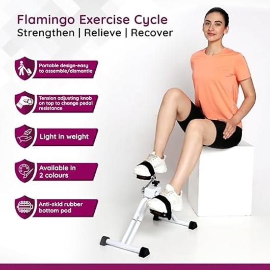 Flamingo Мини-велотренажер для рук и ног Тренировка в домашних условиях Паралич Велотренажер Педальный тренажер - (универсальный)