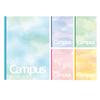 KOKUYO Note Campus Note Limited Dotted B5 Watercolor Palette 5 Color Pack No-3CBTN-L34X5 B Ruled (6mm)