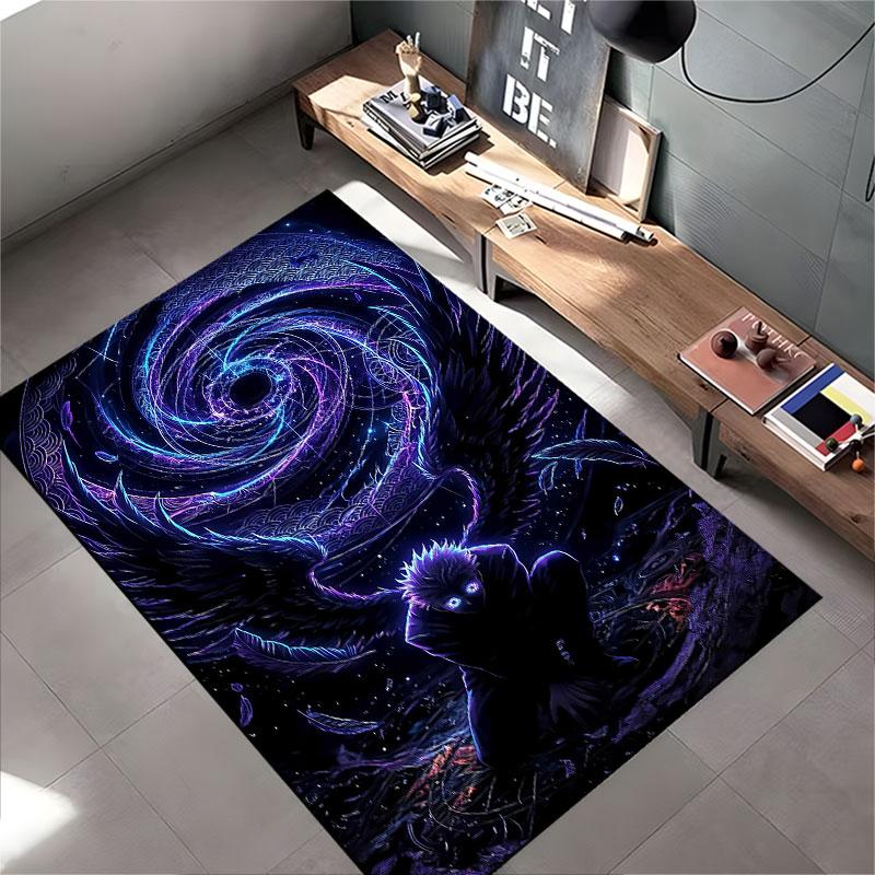 Mysterious Winged Warrior Carpet suitable as a non-slip mat for the living room or bedroom sofa