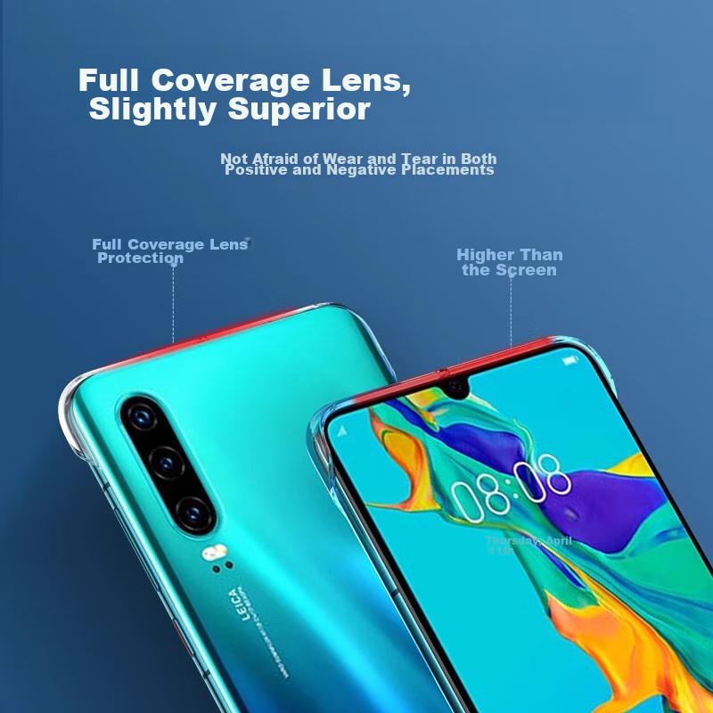 Huawei P30 Phone Case, Ultra-Thin Fully Transparent Borderless Hard, Shockproof Simple Luxury Designn, High Transparency Heat Dissipatio