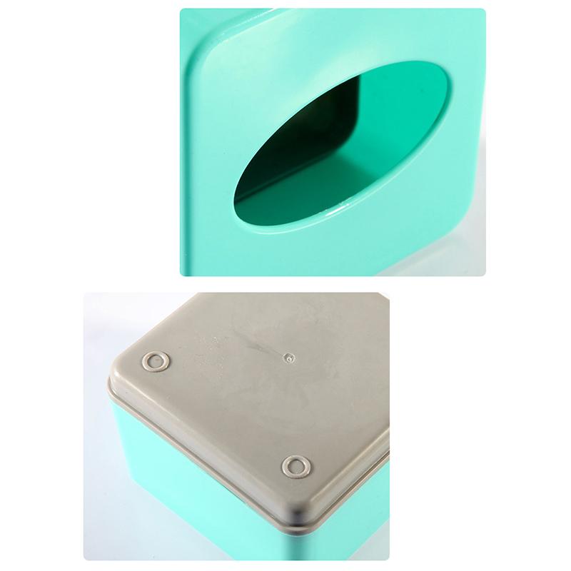 Commercial Grade Square Plastic Tissue Box Home Restaurant Living Room Drawer Type Can Print Logo Easy To Assemble Tissue Box