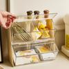 Tea Bag Organizer Transparent Storage Rack Large Capacity Multipurpose Countertop Stackable Tea Bag Holder Storage Container