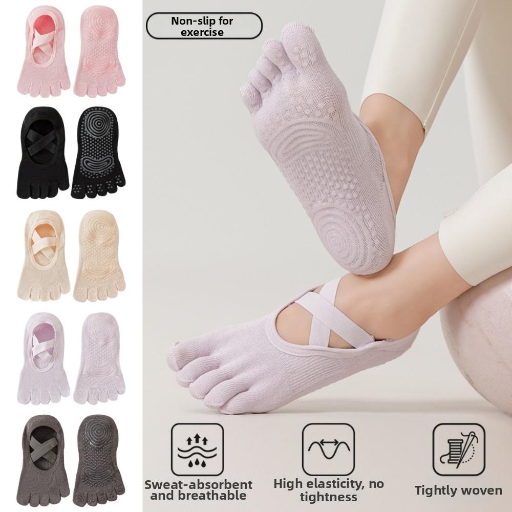 Anti-slip Five-toe Boat Socks Five Finger Floor Toe Socks Women's Sports Yoga Socks Four Seasons