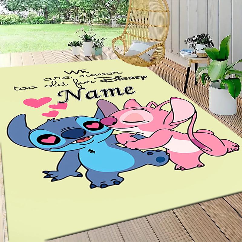 Custom Name Princesses Pastel Colors Carpet Rug Customizable Soft Washable Anti-Slip Home Living Room Sofa Mats Personalized Rug. 0909294