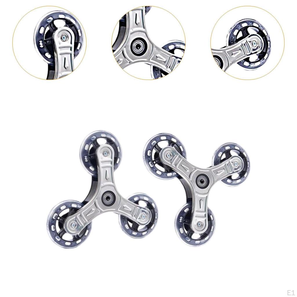 2x Лестничные Треугольные Колеса Альпинистские Многофункциональные Легко Устанавливаемые Тележки Аксессуары