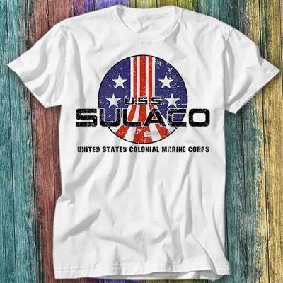 Футболка с принтом USS Sulaco Colonial Marines Aliens Top Tee 610