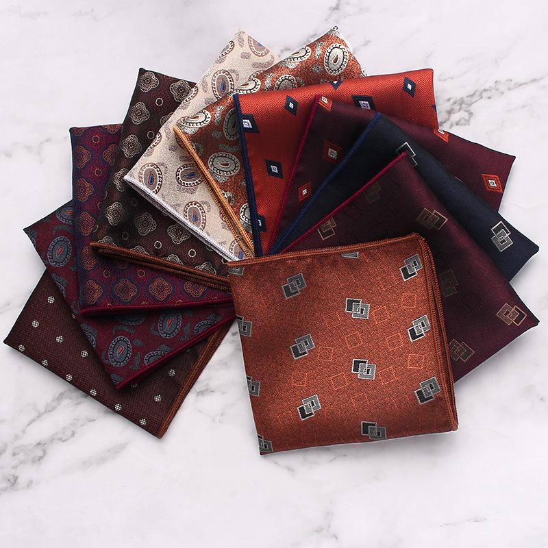 British Style Men'S Suit Pocket Towel Small Flower Type Business Retro Banquet Suit Small Square Scarf Chest Towel Handkerchief