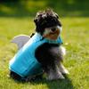 BXX Dog Shark Fin Reflective Life Jacket High Buoyancy Anti Drown Swim Vest With Rescue Handle For  Pool Beach Water Play