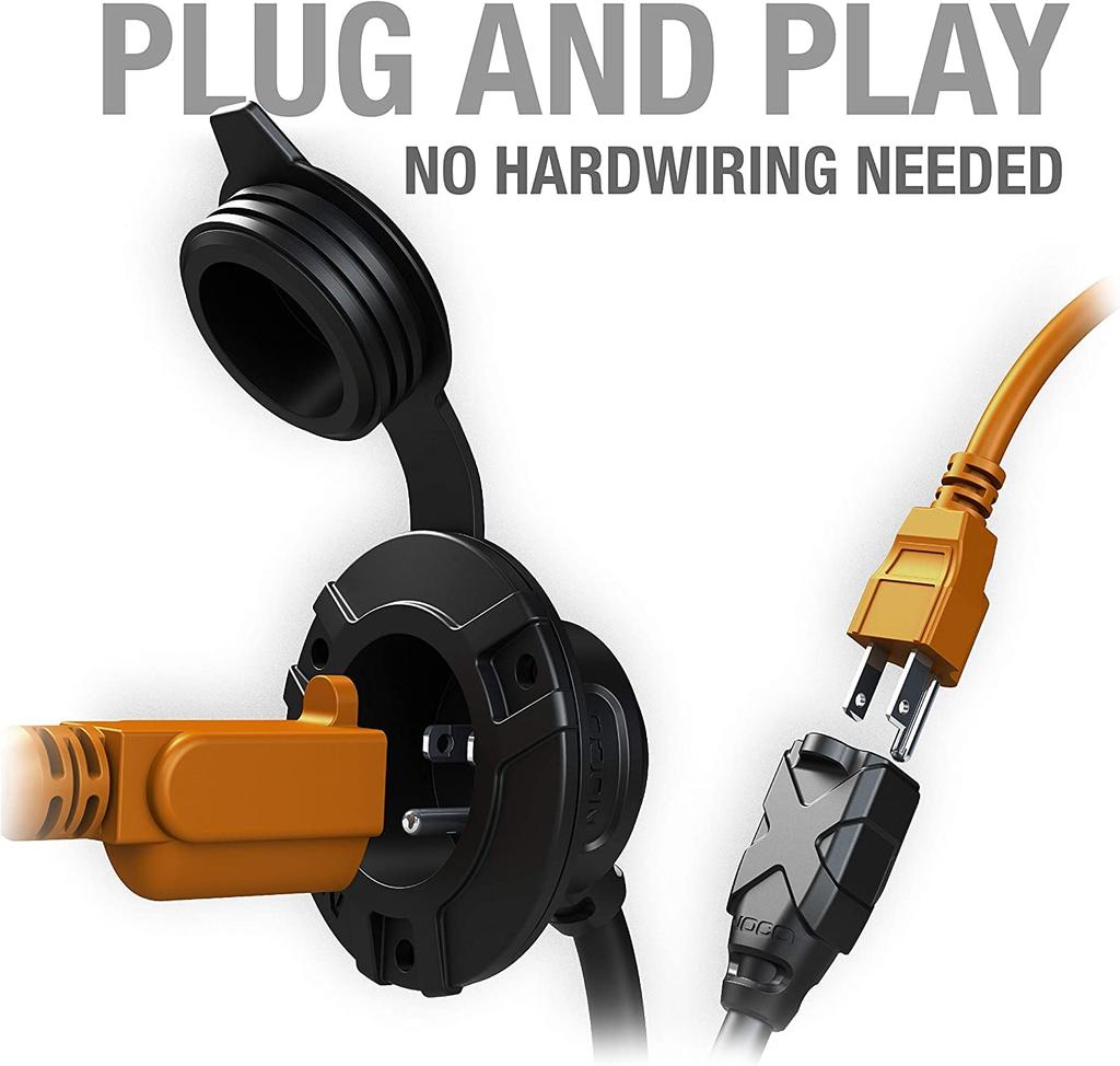 NOCOGeniusgcp1 Black 13Amp125VAC Port Plug