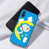 Милый чехол для телефона Doraemon Moon для Samsung Galaxy A12 A22 A31 A32 A50 A51 A70 A71 A72 A11 A21S A02S A10S A20S A30S A52 S 5G
