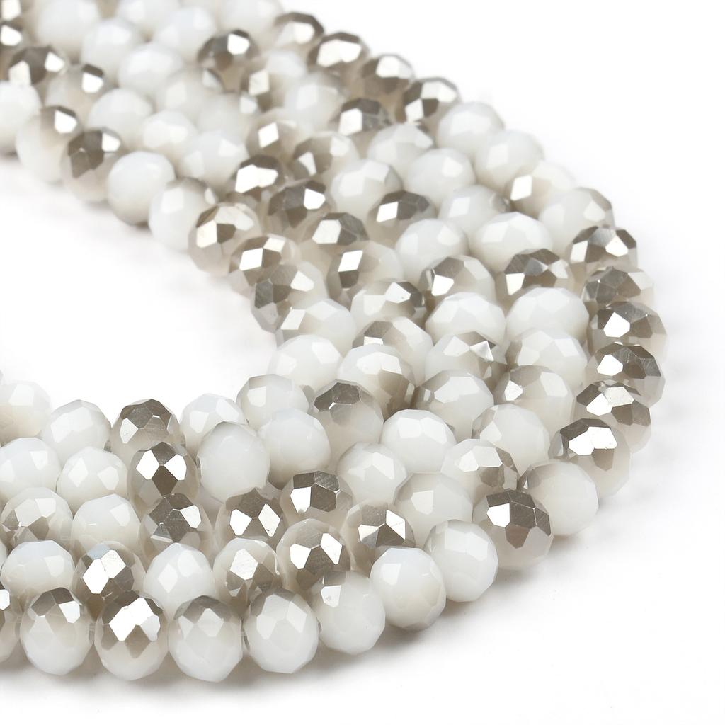 3 4 6 8mm Faceted Rondelle Crystal Glass Beads Austria Crystal Spacer Loose Beads For Jewelry Making DIY Charm Bracelet Supplies