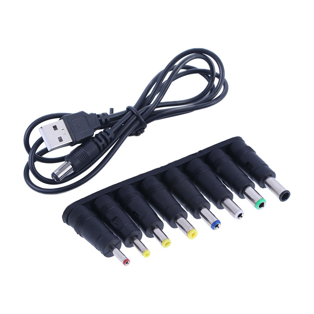 HUB Splitter Conversion Plug Laptop Power Adapter USB to DC Jack DC Power Supply Adapter DC Connector Interchangeable Plugs