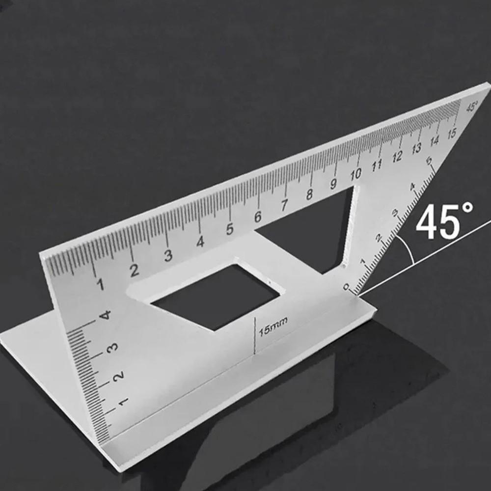 Multifunctional Woodworking Square Aluminum Zinc Zinc Alloy Marking Gauge Angle Ruler Woodworking