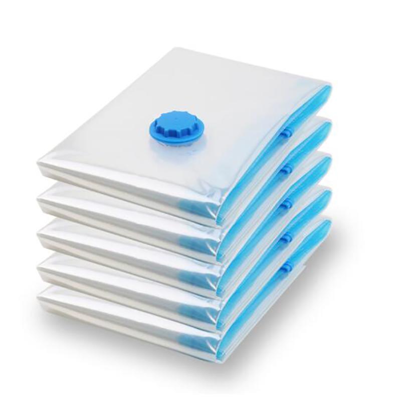 Вакуумные мешки для хранения с клапаном, складные, сжатые, экономящие место, для хранения одежды, полотенец, одеял