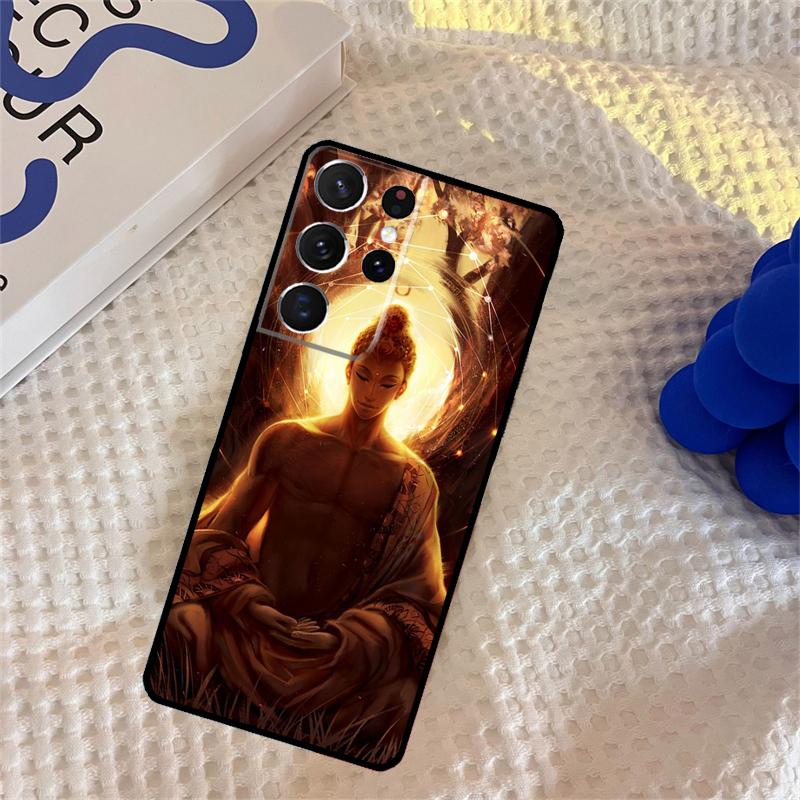Чехол для телефона Будда для Samsung Galaxy S25 Ultra S9 S10 S20 S22 S21 FE S23 S24 Plus Защитная крышка