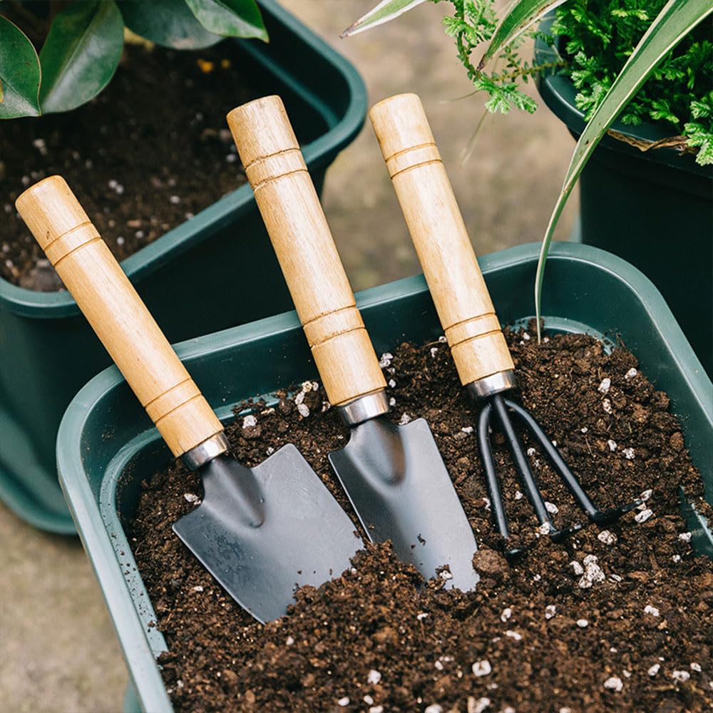 Садоводство Ручное садоводство Садоводство Садовый инструмент Деревянный Комнатное садоводство Мини-садовые инструменты Инструменты, Инструменты, Набор, Принадлежности, Комплект, Ручка, Легкий,