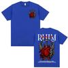 Rapper Anuel AA Rhlm 2 Album Tour Graphic T-shirts Men's Clothing Oversized Hip Hop Short Sleeve Unisex sweatshirt Women hoodies